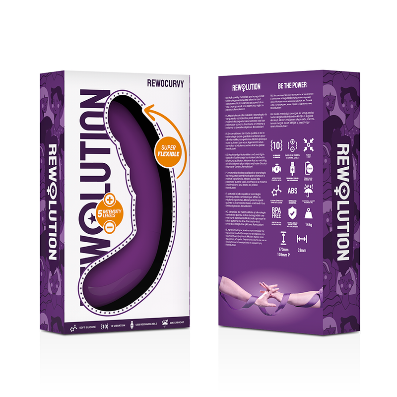 Vibromasseur point G souple et puissant - "Rewocurvy" - Naturel Ethique