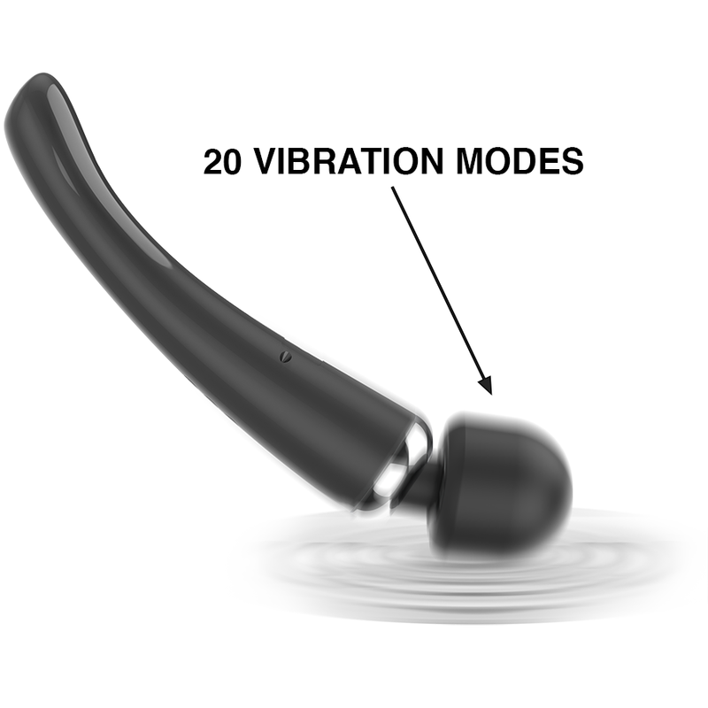 Vibromasseur Wand - "Naomi "- Noir - Naturel Ethique