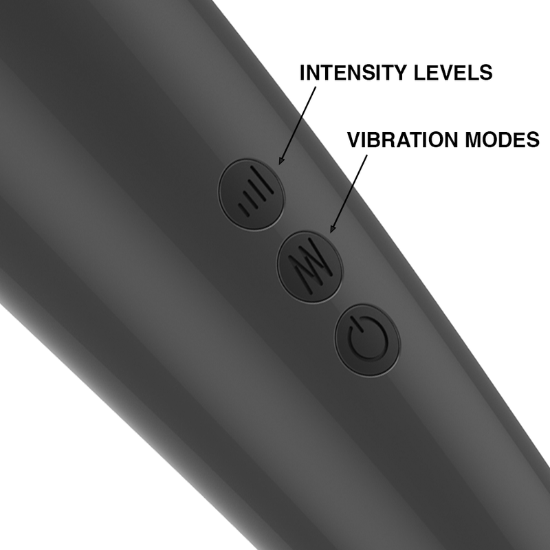 Vibromasseur Wand - "Naomi "- Noir - Naturel Ethique