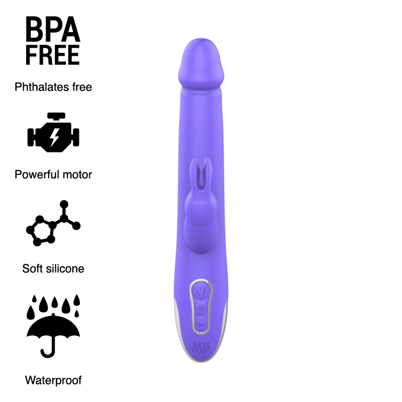 MR BOSS - VIBRATEUR ET ROTATEUR ARTURO COMPATIBLE AVEC LA TECHNOLOGIE SANS FIL WATCHME - Naturel Ethique