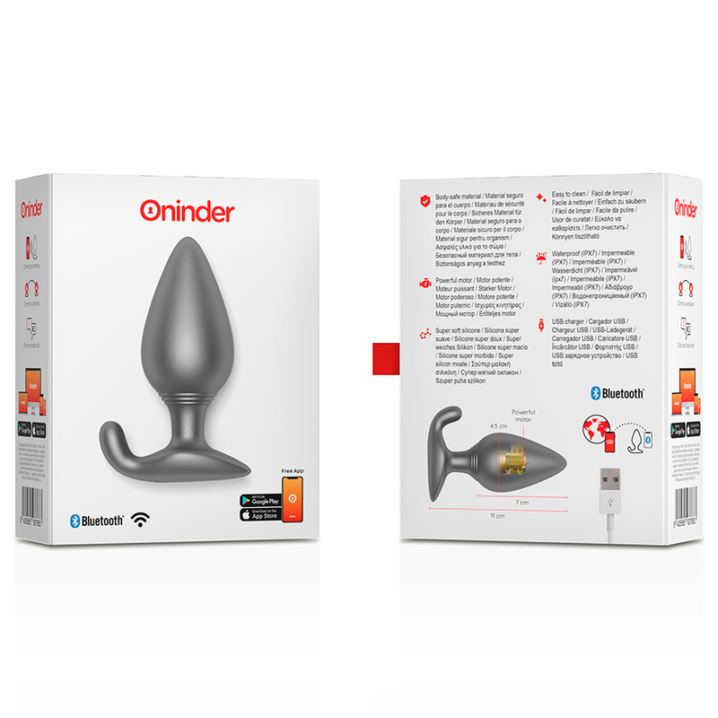 ONINDER - PLUG ANAL VIBRANT RIO NOIR - APPLICATION GRATUITE - Naturel Ethique