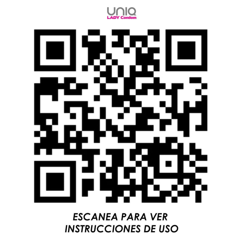 qr code pour instruction préservatif féminin Lady Uniq