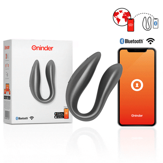 ONINDER - LISBOA G-SPOT & CLITORAL STIMULATEUR NOIR - APPLICATION GRATUITE - Naturel Ethique
