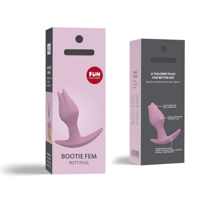 Plug anal Bootie Fem - Rose - Naturel Ethique