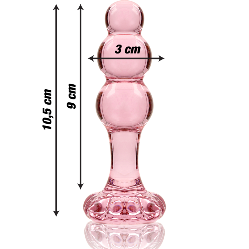Plug anal en verre - Modèle 1 - Naturel Ethique