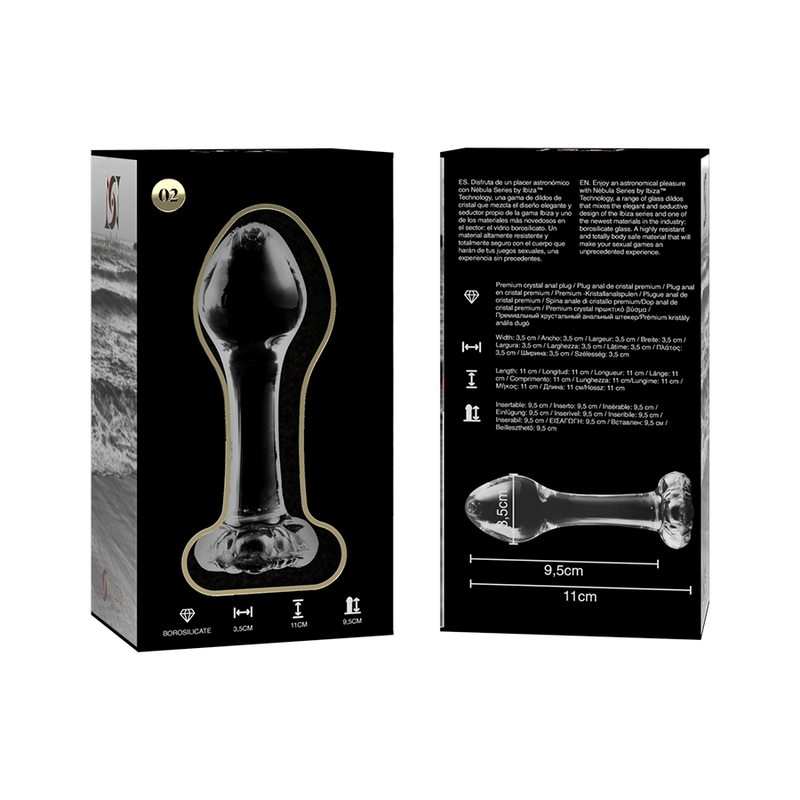 Plug anal glass