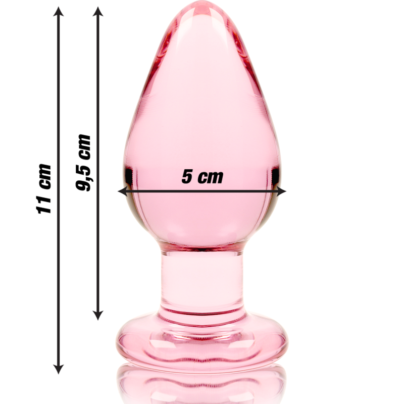 Plug anal en verre - Modèle 3 - Naturel Ethique