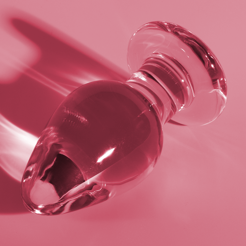 Plug anal en verre - Modèle 3 - Naturel Ethique