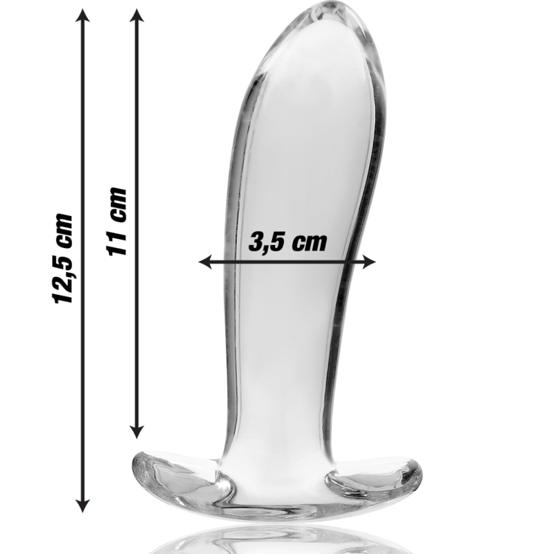 Plug anal en verre - Modèle 5 - Naturel Ethique