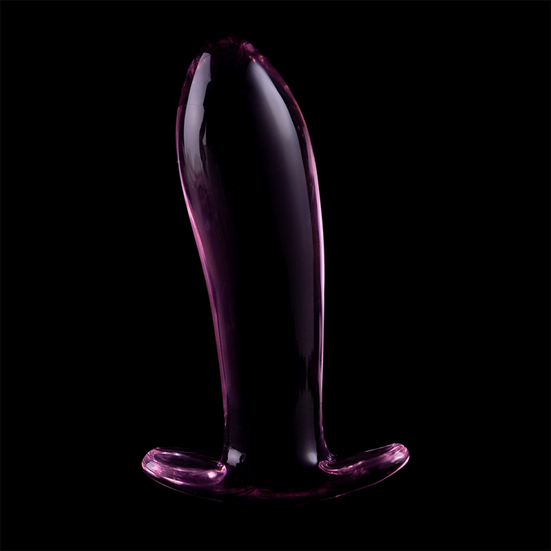 Plug anal en verre - Modèle 5 - Naturel Ethique