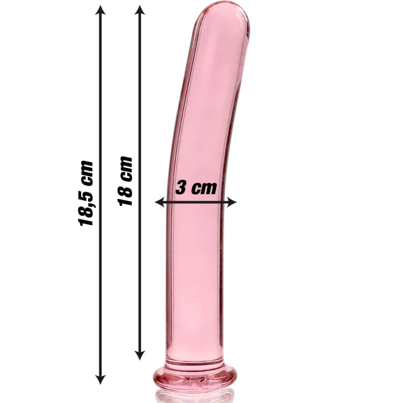 Plug anal long verre borosilicate Nebula – vue complète hygiénique et stérilisable