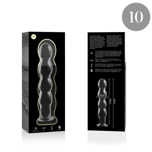 Plug anal en verre - Modèle 10 - Naturel Ethique