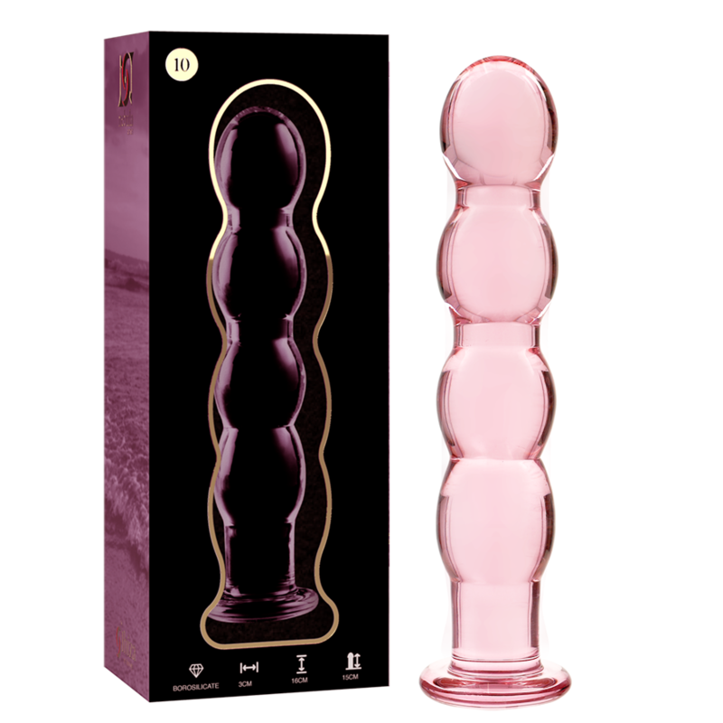 Plug anal en verre - Modèle 10 - Naturel Ethique
