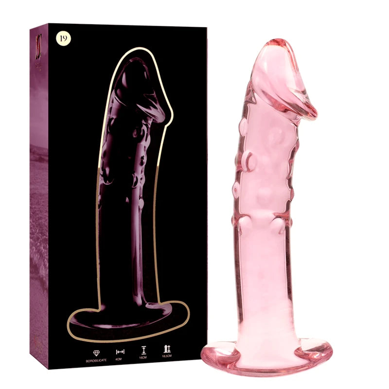 Gode en verre 18 cm