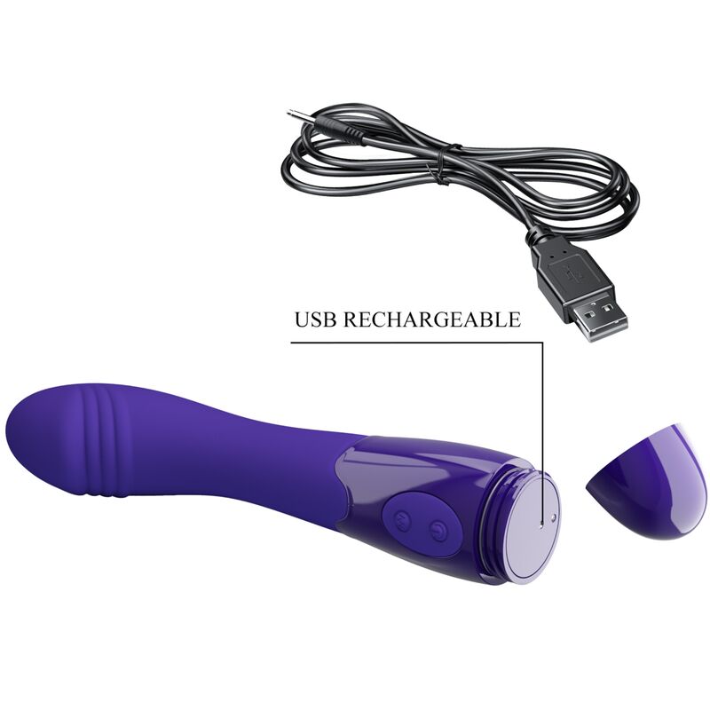 PRETTY LOVE - DILDO VIBRATEUR VIOLET ELEMENTAL YOUTH - Naturel Ethique