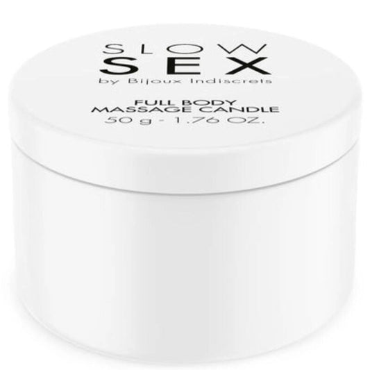 BIJOUX - SLOW SEX BOUGIE DE MASSAGE CORPS 50 G - Naturel Ethique