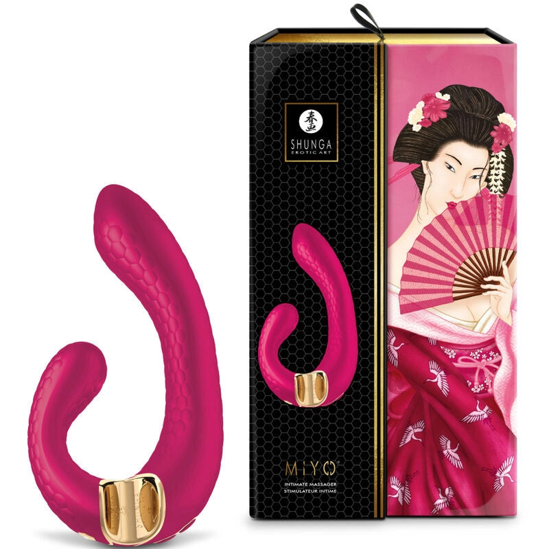 Vibromasseur double stimulation Miyo -Rose - Naturel Ethique