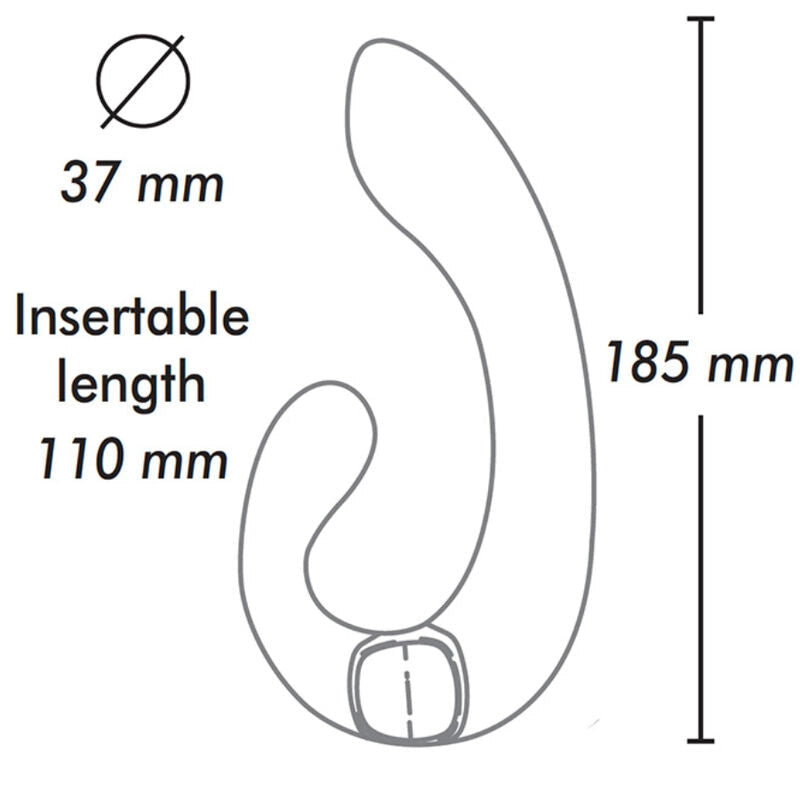 Vibromasseur double stimulation Miyo -Rose - Naturel Ethique