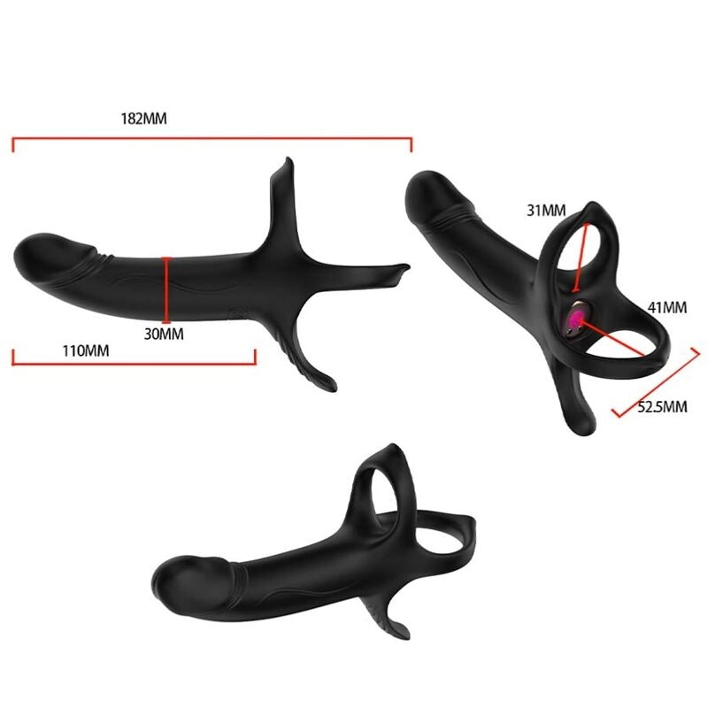 ARMONY - GODE AVEC ANNEAU ET VIBRATEUR TÉLÉCOMMANDE NOIR - Naturel Ethique