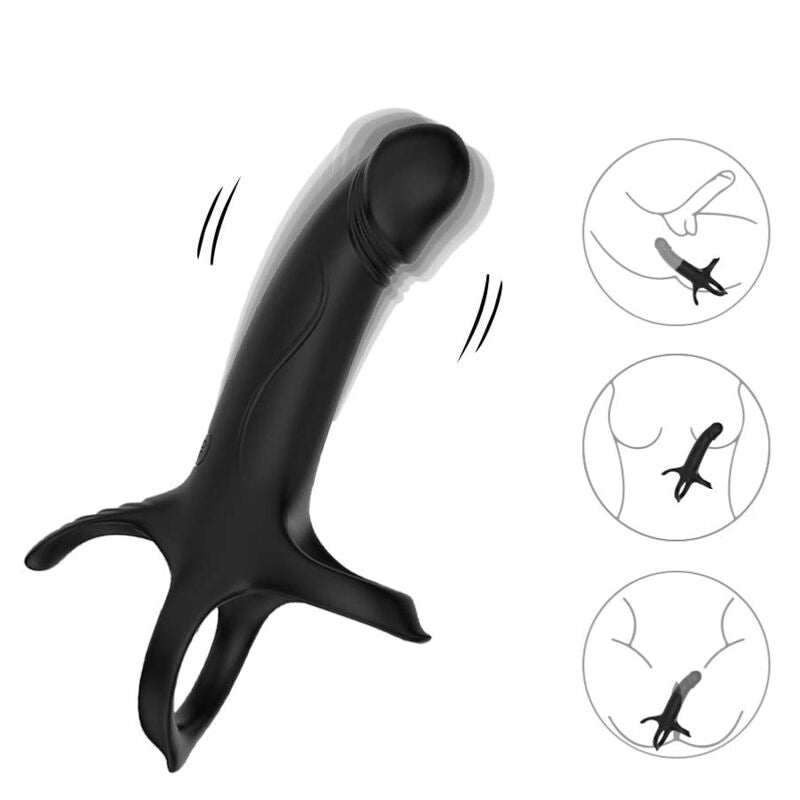 ARMONY - GODE AVEC ANNEAU ET VIBRATEUR TÉLÉCOMMANDE NOIR - Naturel Ethique
