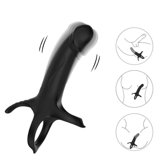 ARMONY - GODE AVEC ANNEAU ET VIBRATEUR TÉLÉCOMMANDE NOIR - Naturel Ethique