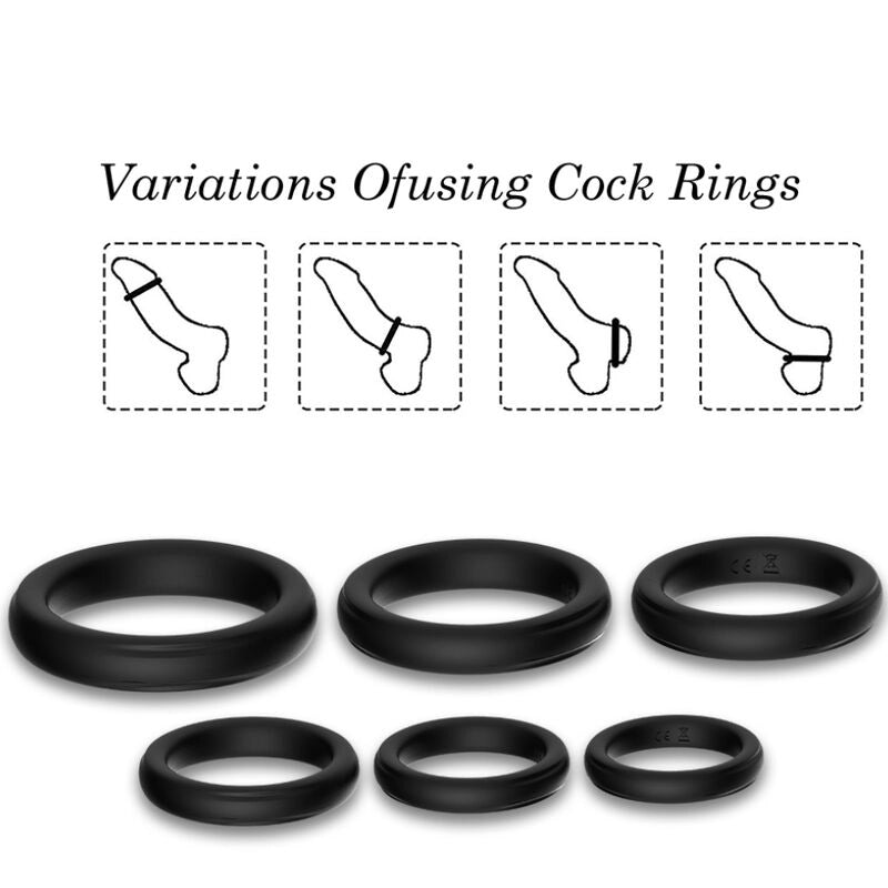 6 Cockrings Stay hay - noir - Naturel Ethique