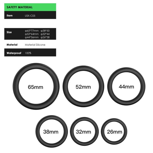 6 Cockrings Stay hay - noir - Naturel Ethique