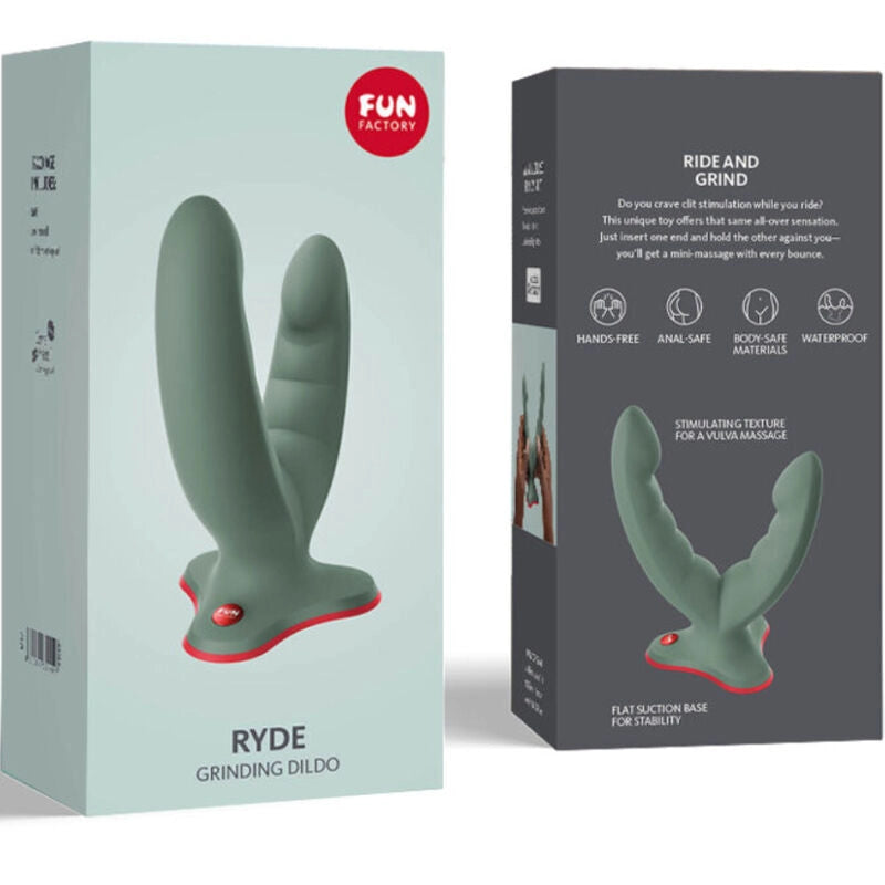 Gode double pénétration Ryde - vert - Naturel Ethique