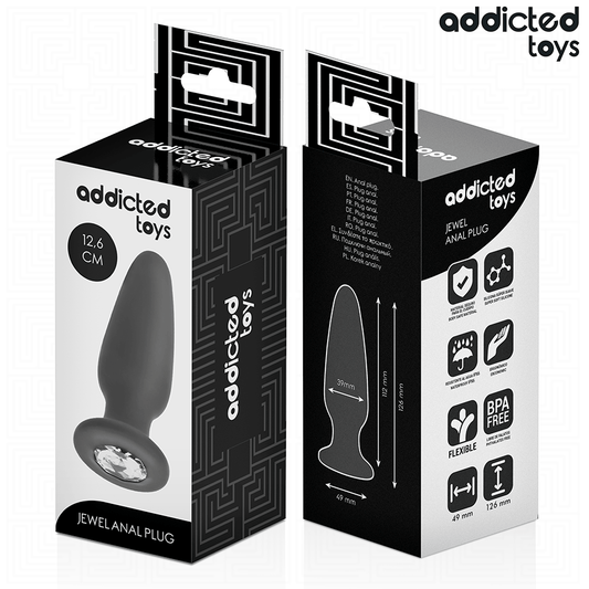 Plug anal diamant White Smoke