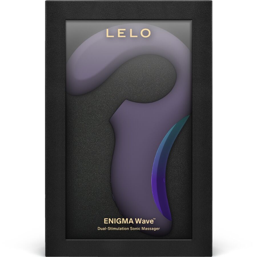 Lelo Enigma Wave violet, tête sonique pour le clitoris et tige insérable de 14 cm