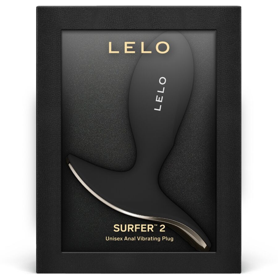 Plug anal vibrant LELO Surfer 2 présenté dans son coffret