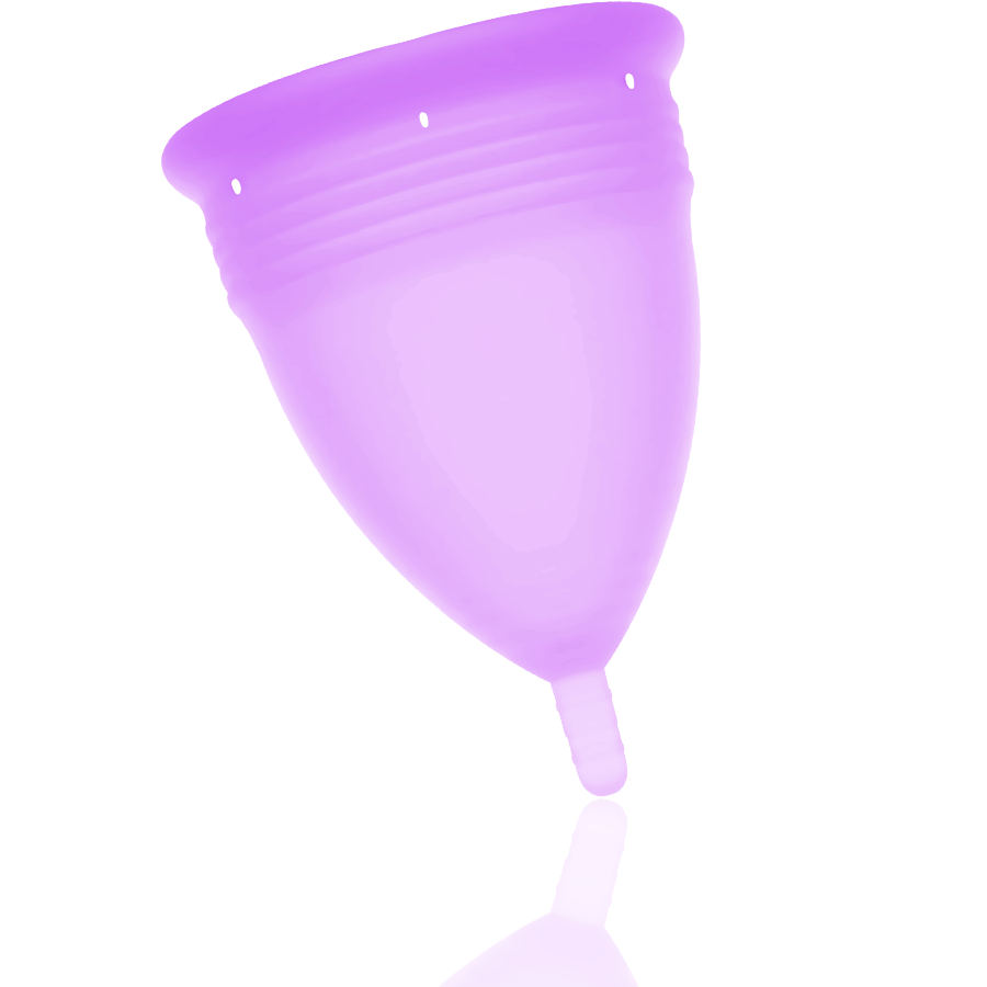STERCUP - COUPE MENSTRUELLE EN SILICONE FDA LILAS - TAILLE L White Smoke