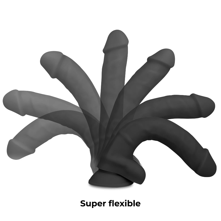 COCK MILLER - SILICONE DENSITÉ COCKSIL ARTICULABLE NOIR 19,5 CM - Naturel Ethique