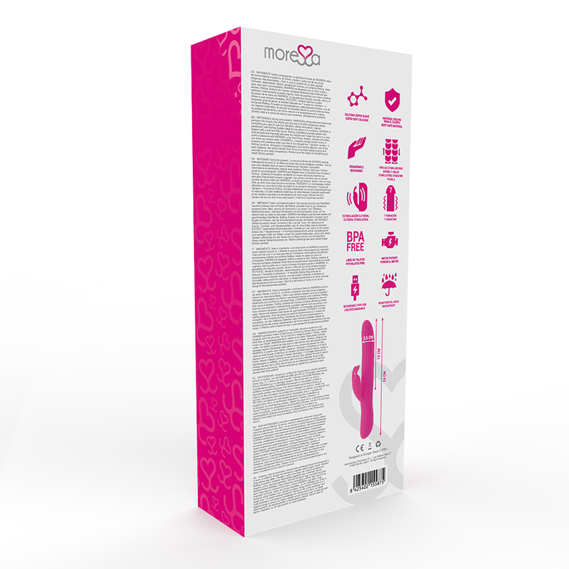 MORESSA - SILICONE RECHARGEABLE DE QUALITÉ SUPÉRIEURE WARREN - Naturel Ethique