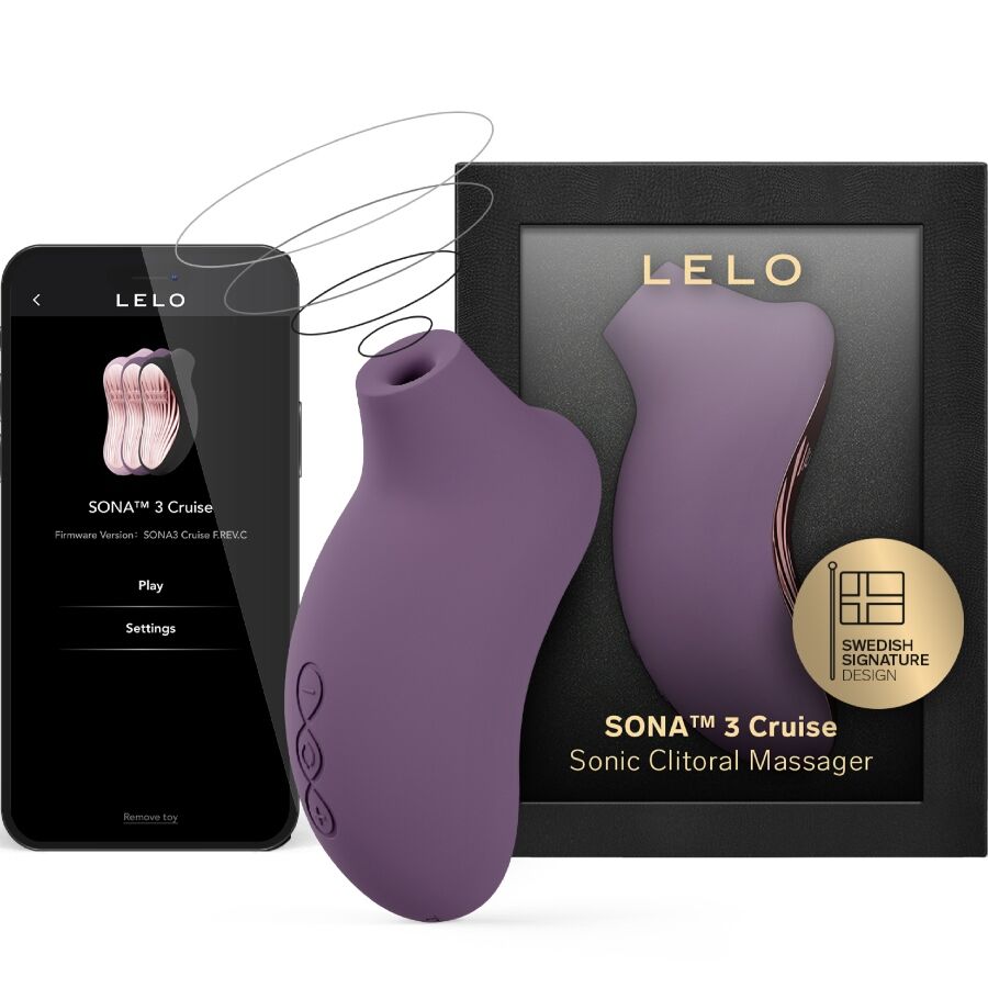 Stimulateur clitoridien LELO 3 Cruise violet avec packaging et application smartphone