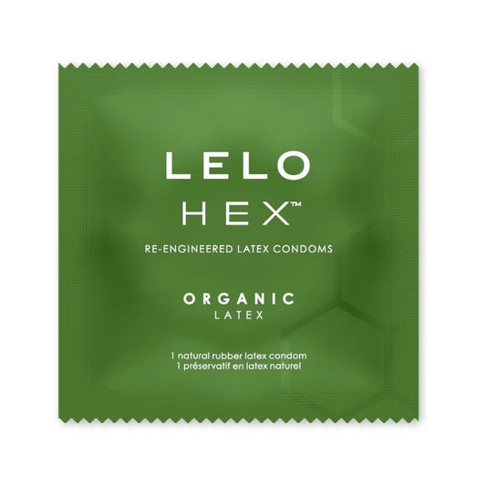 Préservatif LELO HEX Organic en latex naturel vert