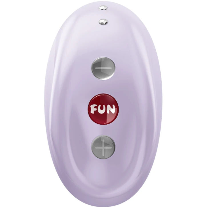 Stimulateur clitoridien Fun Factory violet design compact pour stimulation intense et ciblée vu de face