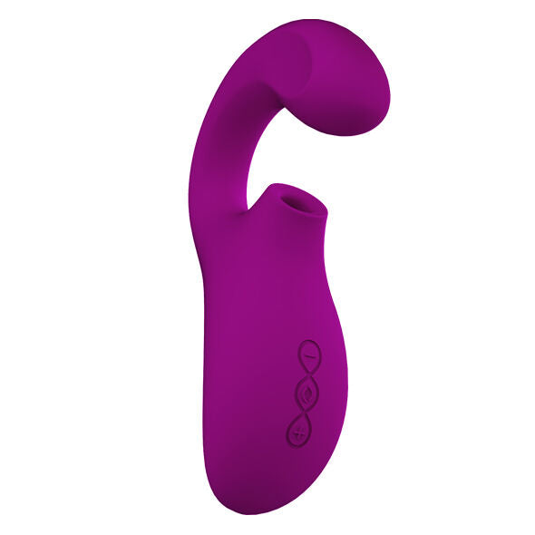 Lelo Enigma rose profond, tête sonique pour le clitoris et tige insérable de 14 cm