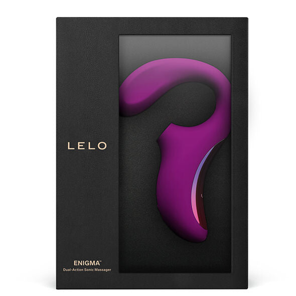Lelo Enigma rose profond, vibromasseur double stimulation sonique dans sa boîte
