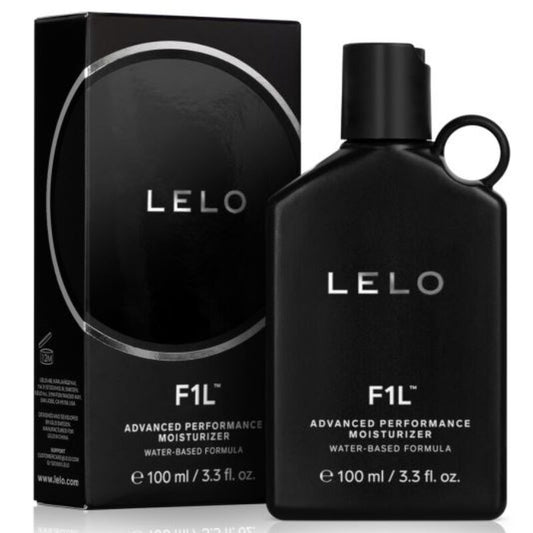 Boîte et flacon de lubrifiant intime LELO F1L Advanced Moisture Balance noir 100 ml