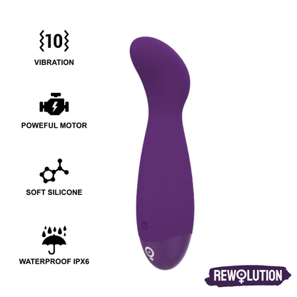 Vibromasseur Point G - "Rewopulse" violet - Naturel Ethique