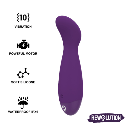 Vibromasseur Point G - "Rewopulse" violet - Naturel Ethique