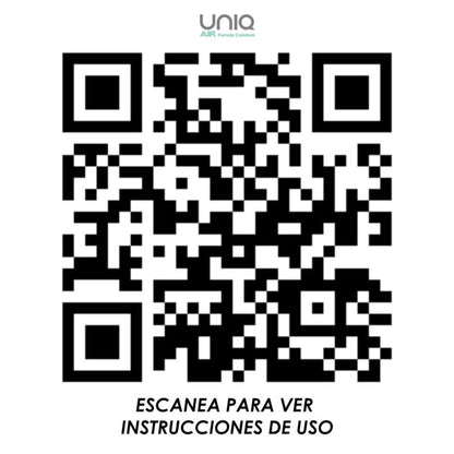 qr code pour instruction préservatif feminin Uniq Air