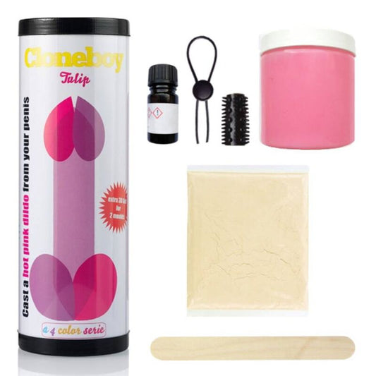 Cloneboy - Dildo tulip - rose intense - Naturel Ethique