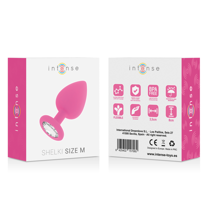Plug anal silicone rose