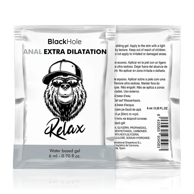 Sachant de lubrifiant BlackHole Relax 6ml