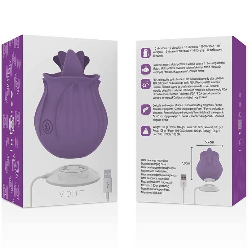 Stimulateur clitoridien en forme de rose - Naturel Ethique
