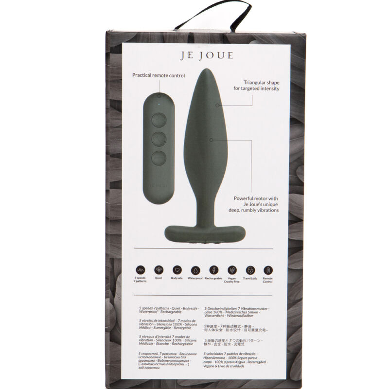 Vibromasseur anal Egon - noir - Naturel Ethique