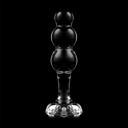 Plug anal en verre - Modèle 1 - Naturel Ethique