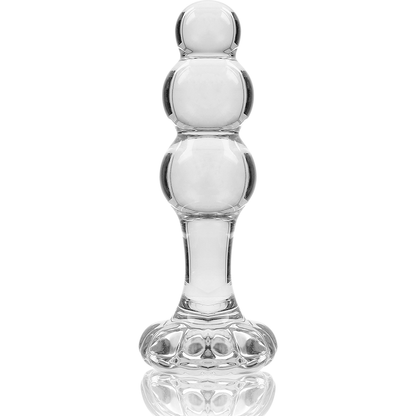 Plug anal en verre - Modèle 1 - Naturel Ethique